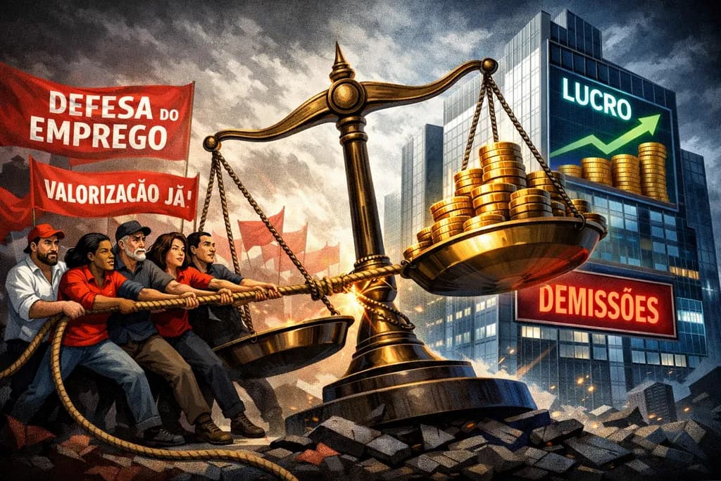 LUCRO RECORDE, DEMISSÃO NA PORTA: A CONTA QUE NÃO FECHA PARA O TRABALHADOR